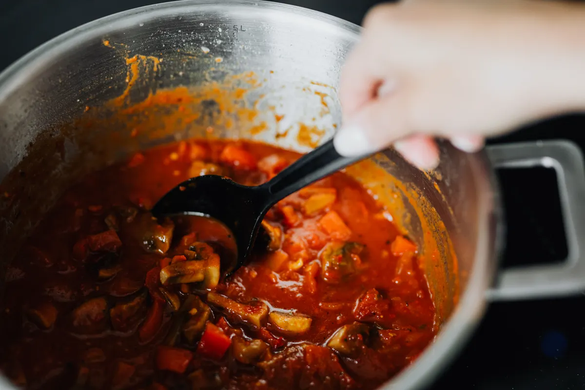Plat mijoté dans une cocotte