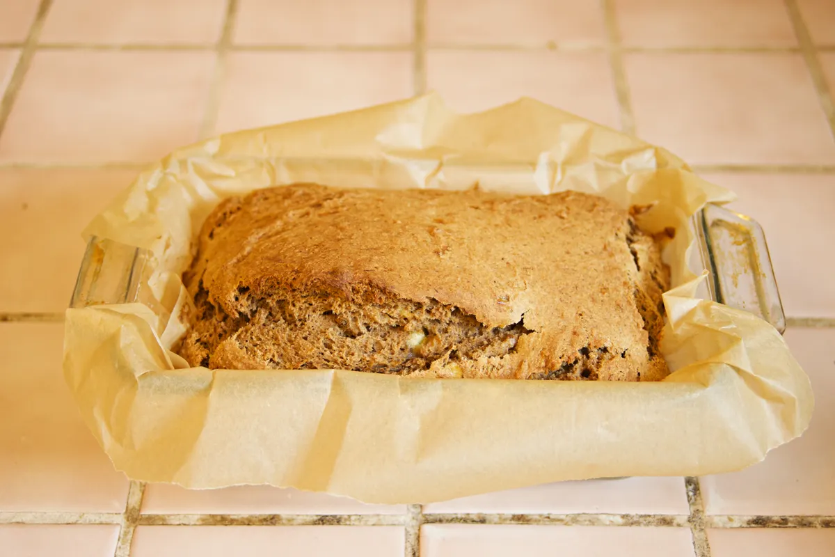 Banana bread tranché